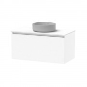 PINNACLE PRO 900 SINGLE DRAWER WHITE MELAMINE
