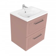 600 Francisco Wall Hung Vanity (2 Drawer) - Specify Colour & Drawer Front & Basin