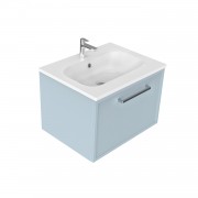 600 Francisco Wall Hung Vanity (1 Drawer) - Specify Colour & Drawer Front & Basin