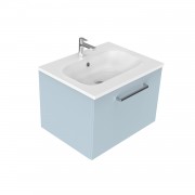 600 Harrow Wall Hung Vanity (1 Drawer) - Specify Colour & Basin