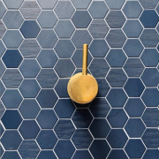 Beton Still Deep Navy Hex Mosaic 316 x 316