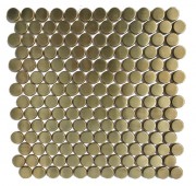 Mosaix Penny Round Brass 300x300