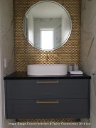 Mosaix Penny Round Brass 300x300