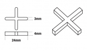 DTA TILE SPACERS 3MM X 100