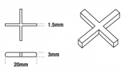 DTA TILE SPACERS 1.5MM X 500