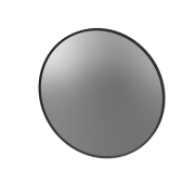 SOJI BLACK FRAMED MIRROR 690 ROUND