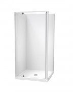 SIERRA 1000X1000 2 SIDED SIDE MOULDED WHITE - CENTRE WASTE