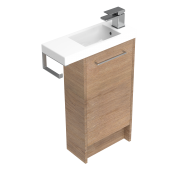 550 Sahara Floor Standing Vanity (1 Door RH Hinge) - Specify Colour & Cabinet Style