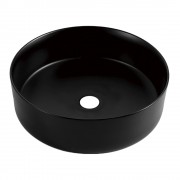 Quarto 410 Round Vessel Basin - Black