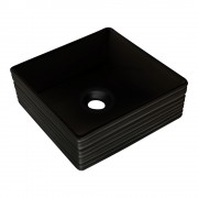 CORAL RIDGE SQUARE VESSEL BASIN - BLACK