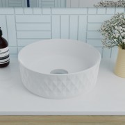 POPPI ROUND VESSEL BASIN 360MM - GLOSS WHITE