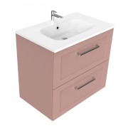 750 Francisco Wall Hung Vanity (2 Drawer) - Specify Colour & Drawer Front & Basin