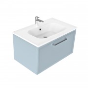 750 Francisco Wall Hung Vanity (1 Drawer) - Specify Colour & Drawer Front & Basin