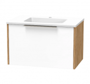 NIKAU GROVE 750 SINGLE DRAWER ULTRA GLOSS WHITE/COLOUR