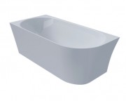 Charlton Left Hand 1500 Back-to-Wall Bath - Gloss White