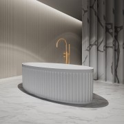 Laurel 1800 Oval Freestanding Bath - Gloss White