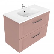 900 Francisco Wall Hung Vanity (2 Drawer) - Specify Colour & Drawer Front & Basin