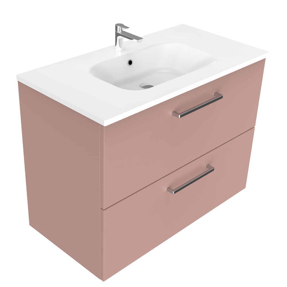 900 Harrow Wall Hung Vanity (2 Drawer) - Specify Colour & Basin