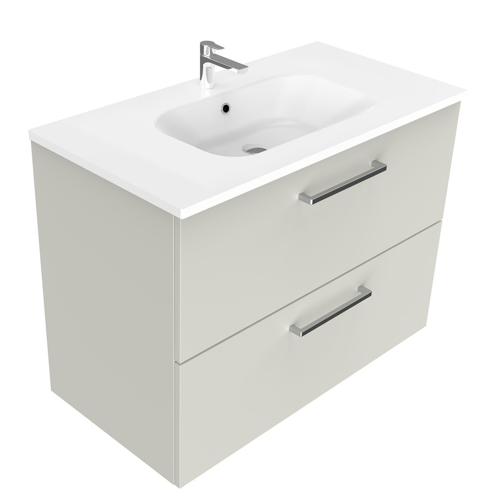900 Harrow Wall Hung Vanity (2 Drawer) - Specify Colour & Basin