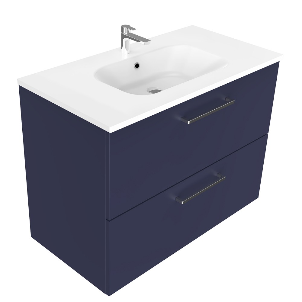 900 Harrow Wall Hung Vanity (2 Drawer) - Specify Colour & Basin