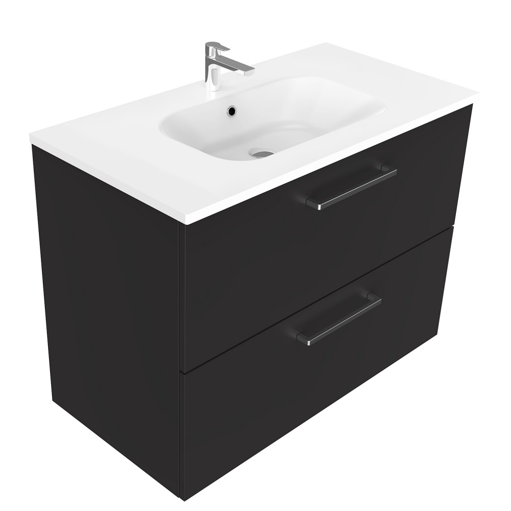 900 Harrow Wall Hung Vanity (2 Drawer) - Specify Colour & Basin
