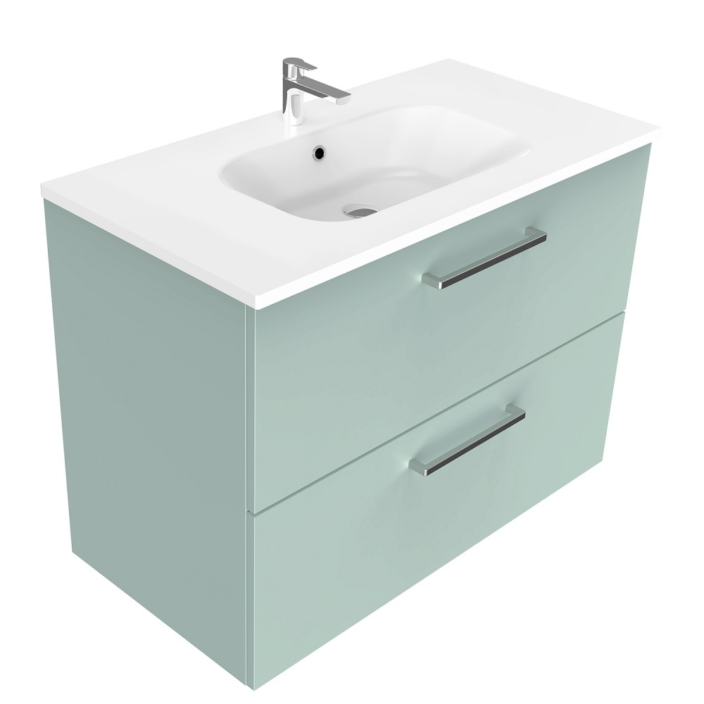 900 Harrow Wall Hung Vanity (2 Drawer) - Specify Colour & Basin