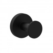 Motivo Knurled Robe Hook - Matte Black