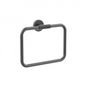 Motivo Knurled Towel Ring - Gunmetal