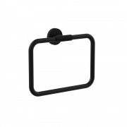 Motivo Knurled Towel Ring - Matte Black