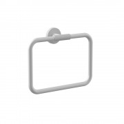 Motivo Knurled Towel Ring - Matte White