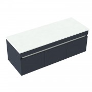 1200 Arc Wall Hung Double Basin Vanity - Specify Colour & Select Slab Top