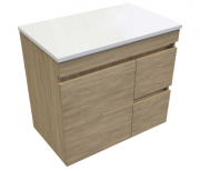 750 Arc Wall Hung Double Height Vanity - Specify Colour & Select Slab Top