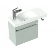 550 Brookfield Wall Hung Vanity with Toilet Roll Holder - Specify Colour