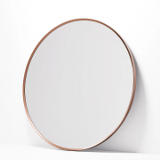 ASPECT FRAMED ROUND MIRROR 700 - BRUSHED COPPER