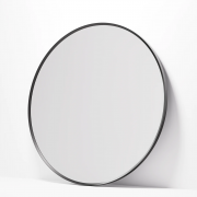 ASPECT FRAMED ROUND MIRROR 700 - GUNMETAL