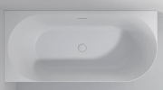 ARC ACRYLIC CORNER BATH - LH - 1500X750X590 - MAT WHITE