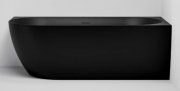 ARC ACRYLIC CORNER BATH - LH - 1500X750X590 - MAT BLACK