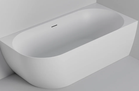LINEARE ACRYLIC CORNER BATH - LH - 1600X780X560 - MAT WH