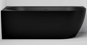 ARC ACRYLIC CORNER BATH - LH - 1700X800X590 - MAT BLACK