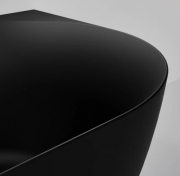 ARC ACRYLIC CORNER BATH - LH - 1700X800X590 - MAT BLACK