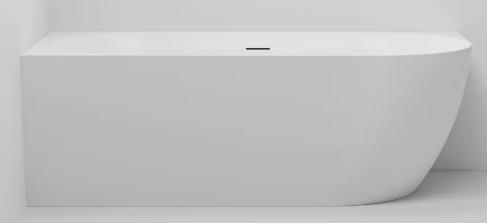 ARC ACRYLIC CORNER BATH - LH - 1700X800X590 - MAT WHITE