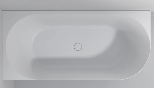 ARC ACRYLIC CORNER BATH - LH - 1700X800X590 - MAT WHITE