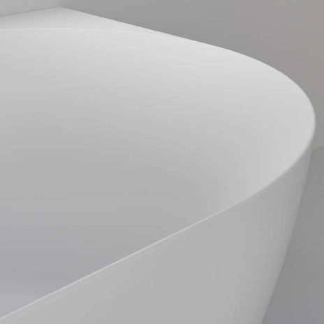 ARC ACRYLIC CORNER BATH - LH - 1700X800X590 - MAT WHITE