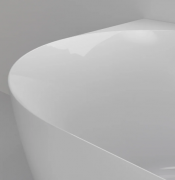 ARC ACRYLIC CORNER BATH - RH - 1500X750X590 - GLOSS WHITE