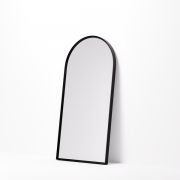ASPECT FRAMED ARCH MIRROR 450X900 - BLACK