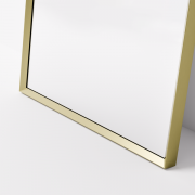 ASPECT FRAMED ARCH MIRROR 450X900 - BRUSHED BRASS