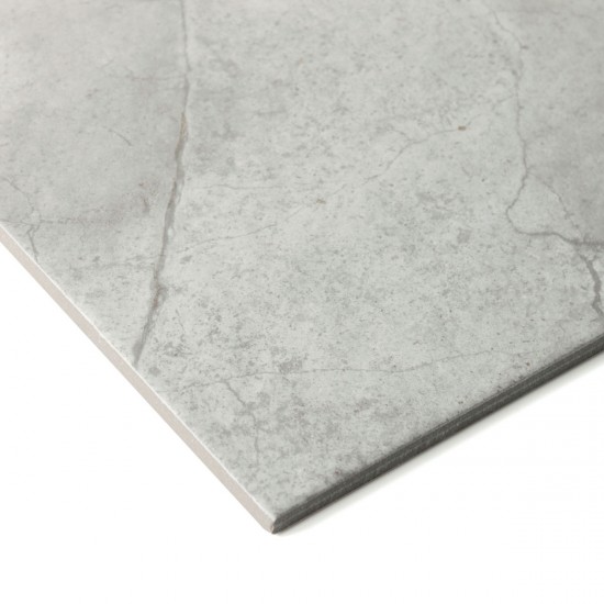 Atlantis Silver Grey Matt Floor Tile 450 X 450 Tile Depot