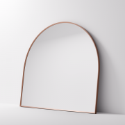 ASPECT FRAMED ARCH MIRROR 1200X1100 - BRUSHED COPPER