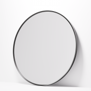 ASPECT FRAMED MIRROR & DEMISTER - ROUND - 1050 - GUN METAL