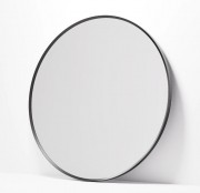 ASPECT FRAMED MIRROR & DEMISTER - ROUND - 700 - GUN METAL